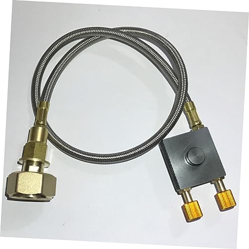 Yardwe Outdoor Gas Tank Inflation Adapter Gas Refill Tool for Camping Stoves Safe Conversion Joint to Flat Gas Tanks Compatible with Cylinders3