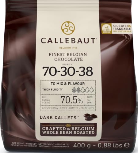Chocolate negro en gotas Callebaut 70% bolsa de 400 gramos
