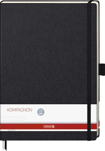 Carnet de notes dotted Brunnen A4 reliure rigide noire pour dessin et texte - 3