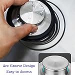 Garbage Disposal Stopper, 3.35 inch Kitchen Sink Stopper, Stainless Steel Universal Garbage Disposal Sink Drain Plug Cover for Insinkerator, Kitchenaid, Kohler, Waste King