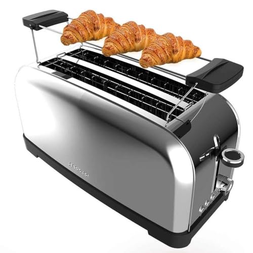 Grille-Pain Vertical Cecotec Toastin' Time 1500 Inox – 1500W, Double Fente Longue - vue 3