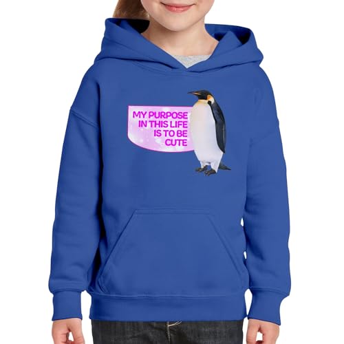 Sweat à capuche enfant pingouin collection premium illustration art