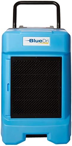 BlueDri BD-BD-130-BL Industrial Commercial Dehumidifier with Hose for Basements in Homes and Job Sites, Blue