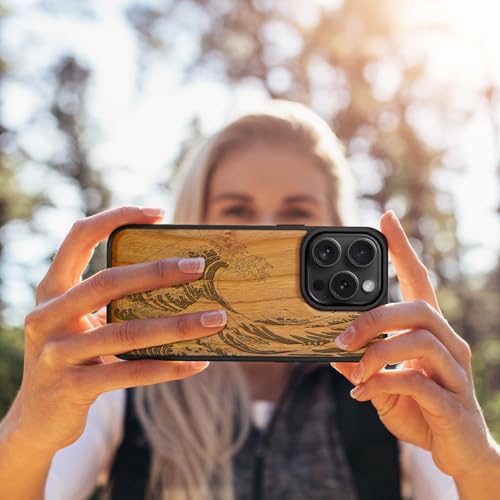 Case iPhone 16 Pro antichoc bois MagSafe protège objectif photo - 6
