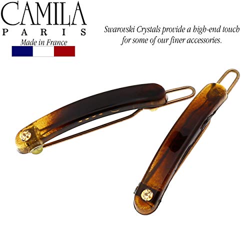 Camila Paris Tortoise Shell Swarovski Crystal Hair Clip #TOP11