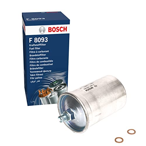 BOSCH 0986AF8093 Gasoline Fuel Filter - Compatible With Select Mercedes-Benz 190E, 300CE, 300E, 300SL, 420SEL, 500SL, 560SEC, 560SEL, 560SL, C220, C280, E320, E420, S420, S500, SL320, SL500 + More