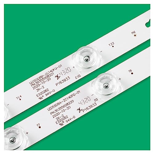 Image of LED Backlight Strip Fit for Haier 55 inch TV LS55AL88A72 D5551A LED55D8B LED55D8A-ZC14DFG-01 LED55D8B-ZC14DFG-01 30355008220 /21 LU55H31