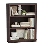 Rresyet 3 -Tier Bookcase, 42" Tall Book Shelf, 31" Wide Bookshelves, Wooden Bookcase Display Storage for Home Office, Living Room and Study Room (Cherry)