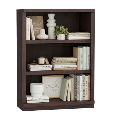Rresyet 3-Tier Bookcase, 31" Wide, 42" Tall