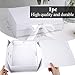 JOHOUSE White Gift Boxes, 10.5x7.5x3.1 inches Magnetic Closure Collapsible Gift Box with Ribbon Card Envelope White for Wedding Presents Birthday Party Bridesmaid Proposal Gifts
