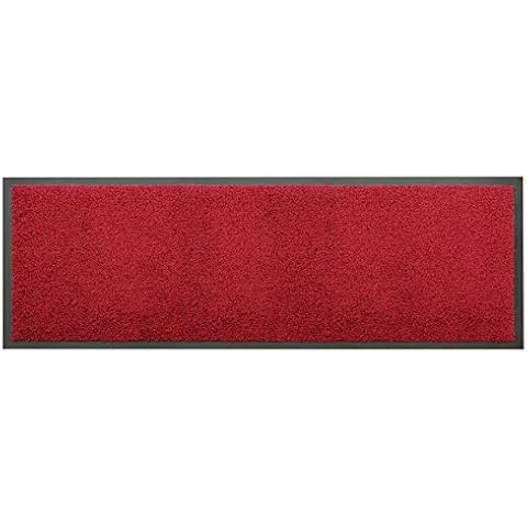 Primaflor - Ideen in Textil Küchenläufer Küchenvorleger Schmutzfangmatte Dancer - Rot, 60 x 180 cm, Küchenteppich Schmutzfangläufer Cover