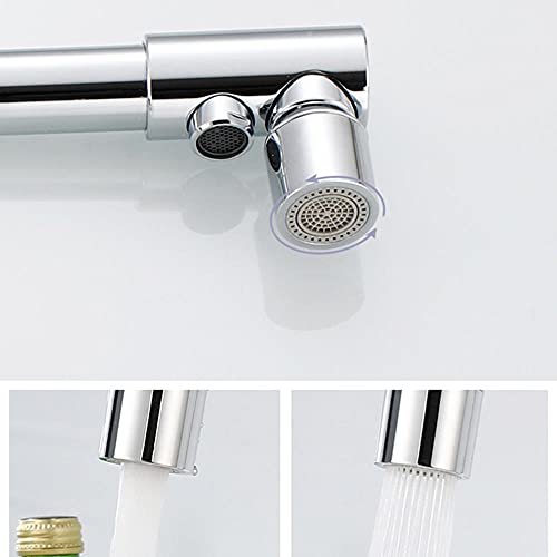 Robinet d'évier de cuisine à rotation chromée en laiton noble à osmose