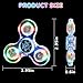 WELLVO 1Pcs LED Fidget Spinner for Kids Adults, Light up Sensory Fidget Toys for Kids 4-8 8-12 Anxiety Stress Relief, Classroom Prizes Glow in The Dark Hand Spinner Boys Girls Birthday Gifts