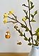 En Gry & SIF - 16213 - Baumanhänger, Set 3 Bienen, Filz, 3,5cm, Handarbeit