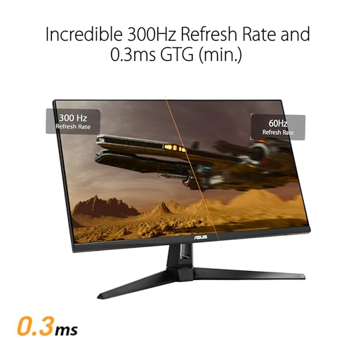 undefined ASUS TUF Gaming 27” 1440P Monitor (VG27AQM5A) - QHD (2560x1440), 300Hz, Fast IPS, Extreme Low Motion Blur Sync, 0.3ms, Speaker, 95% DCI-P3, Shadow Boost, DisplayWidget Center, 3 yr Warranty の商品画像 3