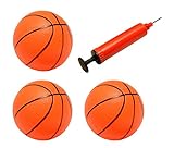 AMPERSAND SHOPS Kids Pack of 3 Inflatable Magic Shot Mini Hoop Basketballs with Pump