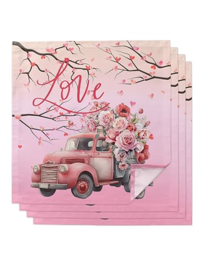 Servilletas de Tela Rosas Vintage 20x20 pulgadas Pack x4 miniatura 1