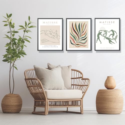Pósteres bohemios beige Winund de 30x40 cm para un salón moderno y elegante 4