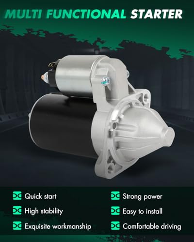 Image of SCITOO Starter Motor fit for Hyundai for Accent 1.5L 2001-2002,for Hyundai for Accent 1.6L 2001-2010,for Kia for Rio 1.6L 2006-2010,for Kia for Rio5 1.6L 2006-2010 Replacement Starter 17827