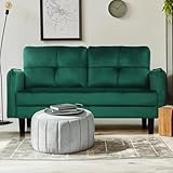 sofa terciopelo verde ikea Uso versátil con opción de varios colores: este sofá de tela de 2 plazas te proporciona una variedad de colores para elegir: verde, gris, gris claro y azul. Puedes combinar una variedad de estilos de decoración y diferentes ocasiones con nuestro sofá, como sala de estar, dormitorio, oficina, dormitorio, apartamento, etc.