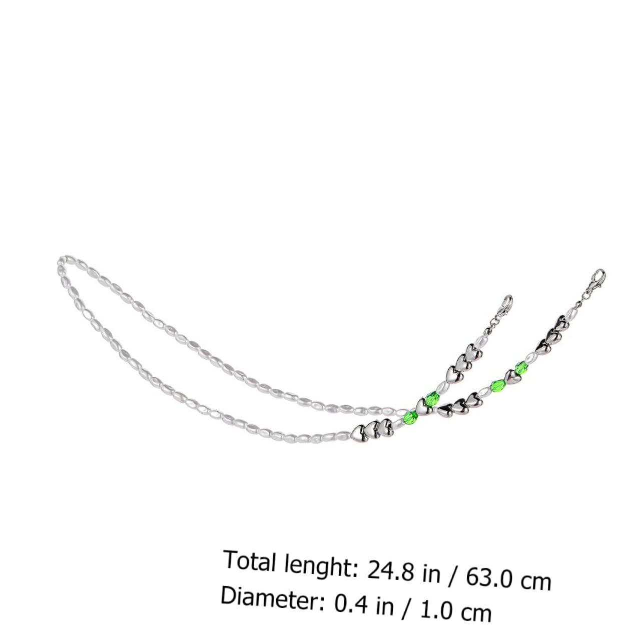 GALPADA 1pc Anti-drop Hanging Chain for Masks Face Masks Sports Sunglasses Face Covering Neck Lanyard Trending Sunglasses Mask Chains Mask Glasses Straps Pearl Mask Chain Alloy