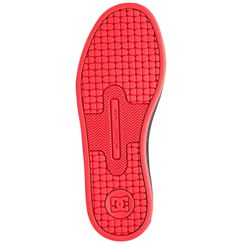 DC womens Court Graffik Skate Shoe, Black/Hot Pink, 8 US