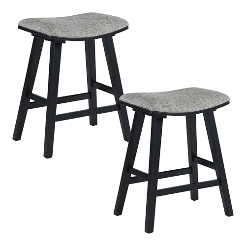Coley Graphite Fabric Saddle Stool