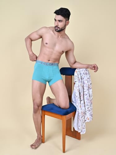 Image of Rupa Colors Solid Trunk for Men, Cotton Blend, Outer Elastic, Regular Fit, Pack of 1