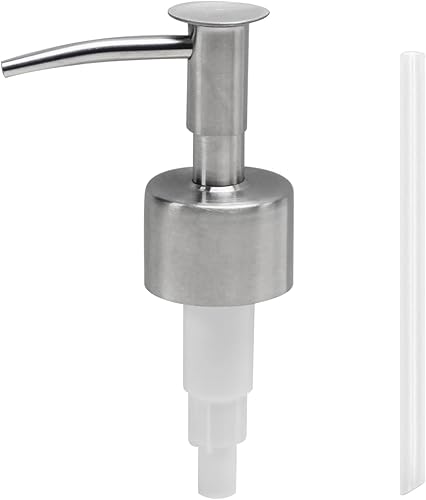 MroMax Dispensadores de jabón y loción de acero inoxidable 304, bomba de repuesto para tarros de 28400 botellas, cabezal de bomba de loción de