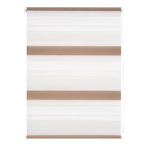 Lichtblick Doppelrollo Klemmfix ohne Bohren, Streifen Bunt, Blickdicht,...
