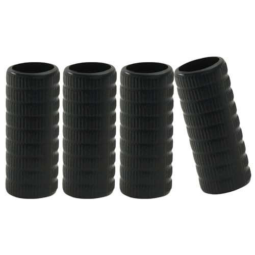 Piutouyar 4 Pcs Black Rubber Violin Bow Grips
