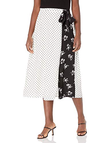 Sugar Lips Women's Love Actually Mix Media Midi Skirt