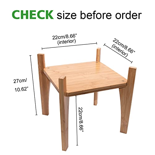 Artora Mid Century Modern Plant Stand, Indoor Bamboo Plant Holder Decorative Plant Pot Raiser Corner Flower Stand For Living Room Bedroom Balcony (Plant And Pot Not Included, 1 Pack) #TOP5