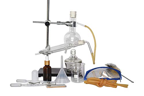 150ml Home Distiller Alcohol Oil Distiller Essential Oil Extraction Chemical Experiment Equipment to Making Your Own Moonshine Oil Essential Lab Glassware Kit (Kit 1)
