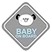 Baby on Board Adesivo per auto, 10 x 10 cm, motivo animali, adesivo per lunotto posteriore, impermeabile, R127 (n. 8 cane)