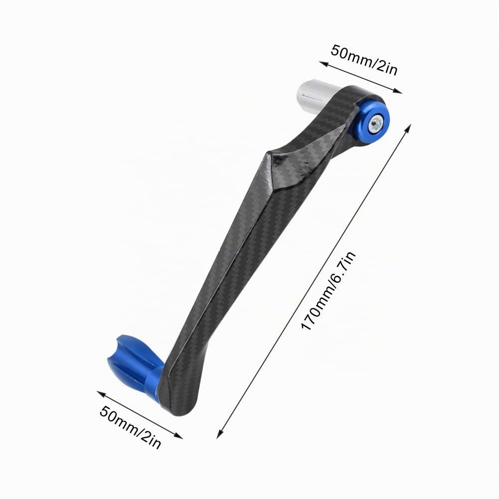 Paraleve Moto,22mm/7/8 Pollici Universale Moto Protezione per Manubrio,CNC Manubrio in Alluminio Freno Frizione Leva Protezione della Mano,per Moto, Auto Elettriche, Mountain Bike, Scooter (Blu)