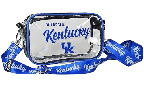 University of Kentucky Wildcats Crossbody Clear Stadium Bag–Convenient & Compact Hands-Free 8” UKY Camera Pouch for Valuables–Great for Games, Graduations & Concerts–NCAA Stadium Security Approved