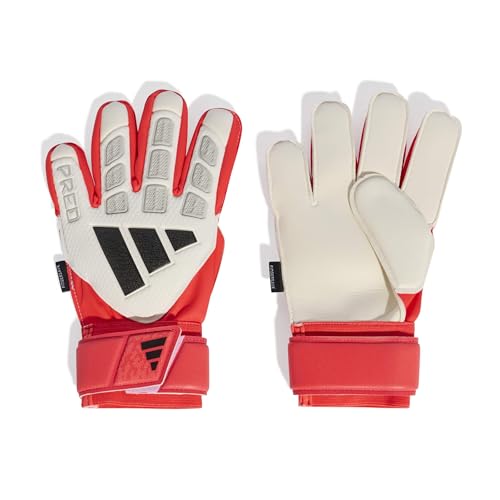 adidas Unisex Gl Match Fingersave J, White/Lucid Red/Black, 6