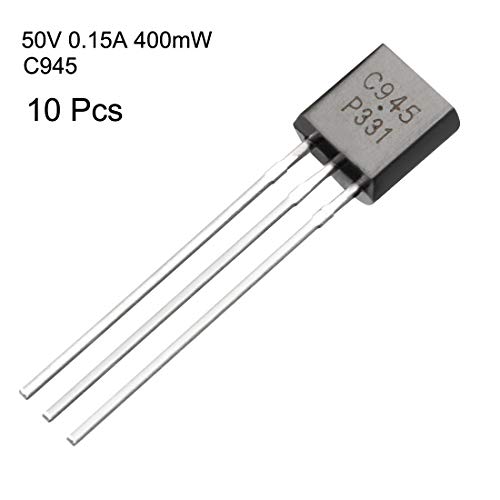 Uxcell 10Pcs C945 Transistor Plastic-Encapsulate Power To-92 Transistor Npn 50V 0.15A 400Mw #TOP1