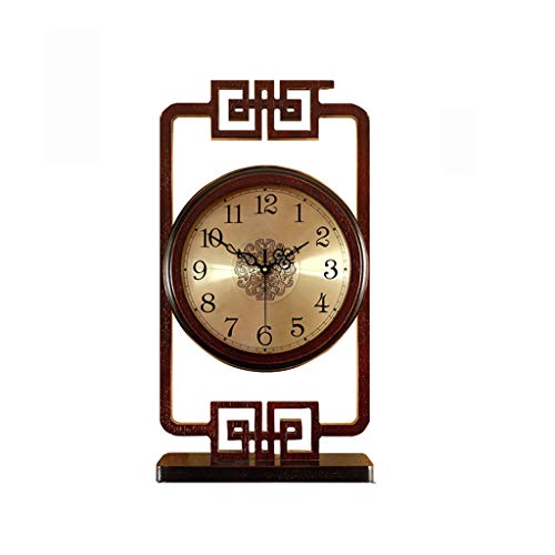 Reloj de sala de estar estilo oriental clásico con acabados artísticos 4