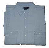 ralph lauren leinenhemd herren 100% Baumwolle Spitzkragen Polo Ralph Lauren Herren Hemd Indigo Chambray, kurzärmlig, große Knopfleiste, Größe 3XL