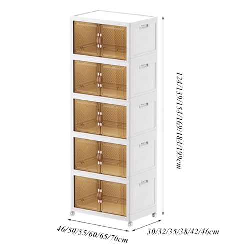 Boîte de rangement pliante et empilable à 5 niveaux pour éliminer le désordre