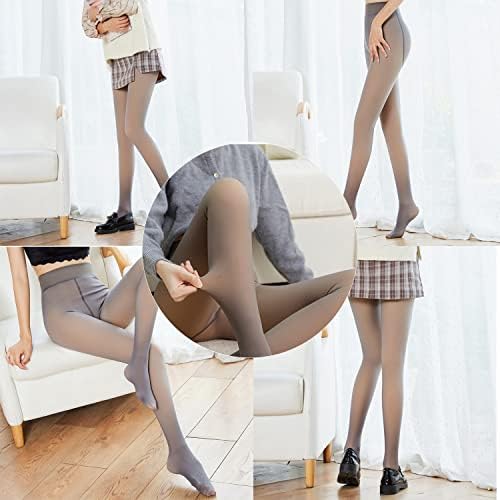 JEPOZRA Thermal Tights Winter and Autumn for Women Fleece Lined Leggings Warm Opaque Compression Tights