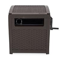 Suncast Hose Reel with Smart Trak Hose Guide, Water-Tight Connection, Durable Resin Construction, 225' Hose Capacity, Brown, Made in the USA — image 4