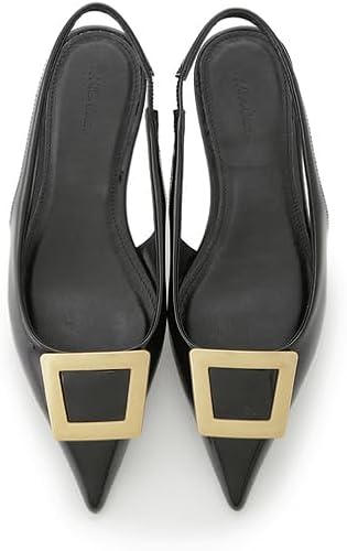 Amazon | [ミラオーウェン] スクエアバックルポインテッド