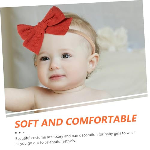 BESPORTBLE 10Pcs Headbands Pure Cotton Bow Hairbands Soft Dot Newborn Hair Accessories for Festivals and Daily Wear3