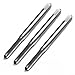 High Speed Steel 6-48 UNS 3 Flute Tap Set Metalworking Tool Kit 3 Pieces HSS Taps for CNC Machining Threading Cutting Industrial Use