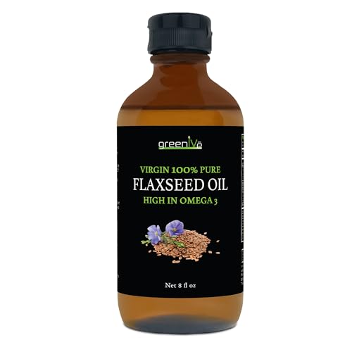 GreenIVe Flax Seed Oil Organically Grown100% Pure Cold Pressed High