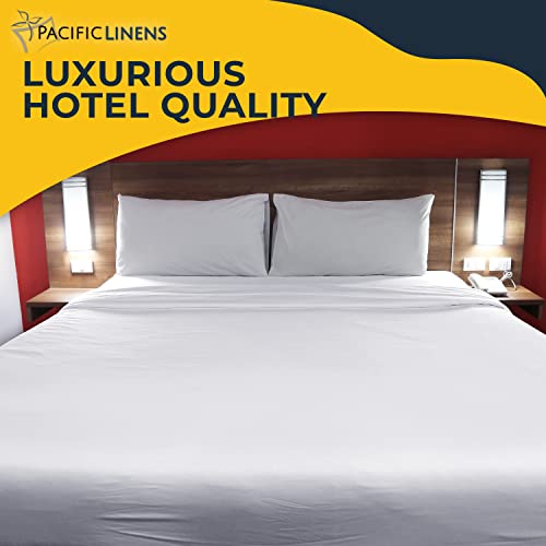 Pacific Linens 1-Piece Flat Bed Sheets - 200 Thread Count Cotton Sheets - College Dorm Room Essentials, Twin Sheets, Twin Sheets Set, Twin Bed Sheets, Twin Bedding Sets (66 x104 in, Twin XL)