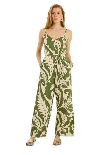 Combinaison pantalon imprimée femme coupe fluide anti-chaleur confortable